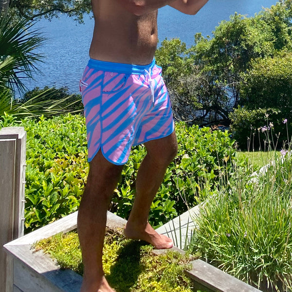 パンツ NEAT Cotton Stripe Big Trunks Shorts NEAT Cotton Herringbone Stripe Big Trunks Shorts [GRAY×BLACK