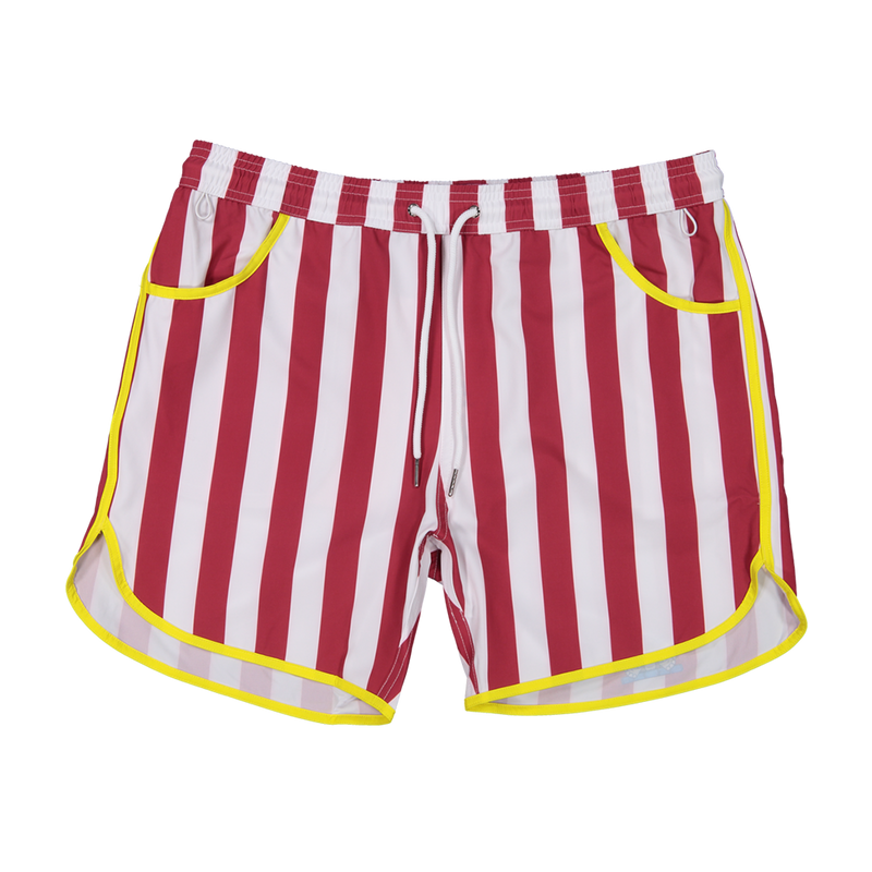 Red/White/Yellow - Gameday tailgate shorts from recycled bottles – Junk In  Your Trunks
